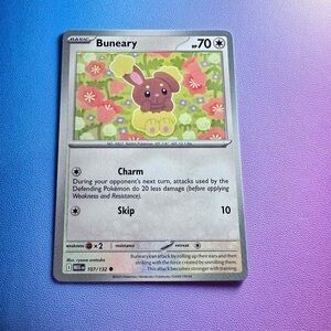 buneary - 107/132 (common) — pokemon: mega evolutions